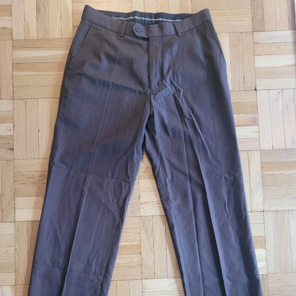 Brown Calvin Klein Dress Pants